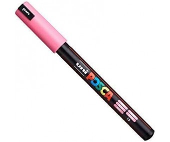 Marker Uni Posca 0,7mm, igale pinnale - roosa